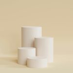 White Paper Rolls on White Table