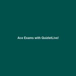 Ace Exams with QuizletLive!