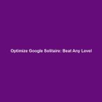 Optimize Google Solitaire: Beat Any Level