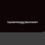 Cigarette Pack Size: What's Inside?