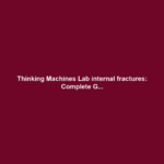 Thinking Machines Lab internal fractures: Complete G...