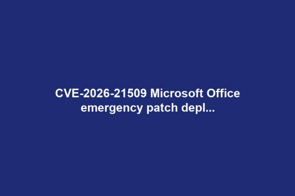 CVE-2026-21509 Microsoft Office emergency patch depl...