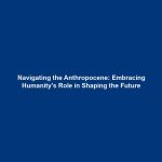 Navigating the Anthropocene: Embracing Humanity's Role in Shaping the Future