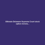 Ultimate Delaware Supreme Court stock option reinsta...