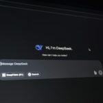 Close-up of a digital assistant interface on a dark screen, showcasing AI technology communication.