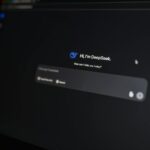 Close-up of an AI-driven chat interface on a computer screen, showcasing modern AI technology.