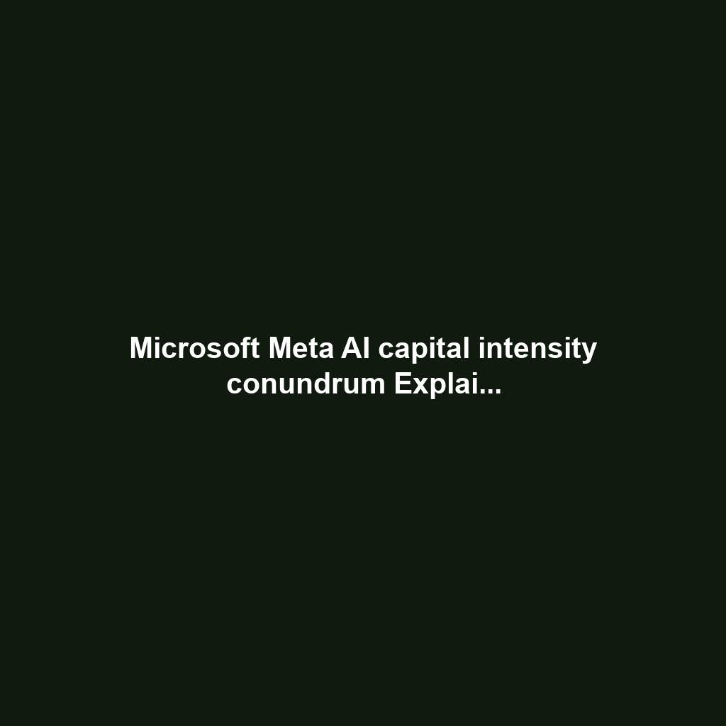 Microsoft Meta AI capital intensity conundrum Explai...