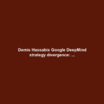 Demis Hassabis Google DeepMind strategy divergence: ...