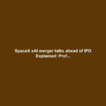 SpaceX xAI merger talks ahead of IPO Explained: Prof...