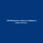 UW-Whitewater artificial intelligence major curricul...