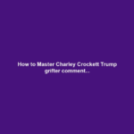 How to Master Charley Crockett Trump grifter comment...