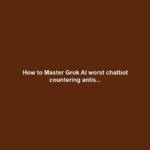 How to Master Grok AI worst chatbot countering antis...