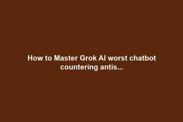 How to Master Grok AI worst chatbot countering antis...
