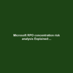 Microsoft RPO concentration risk analysis Explained:...