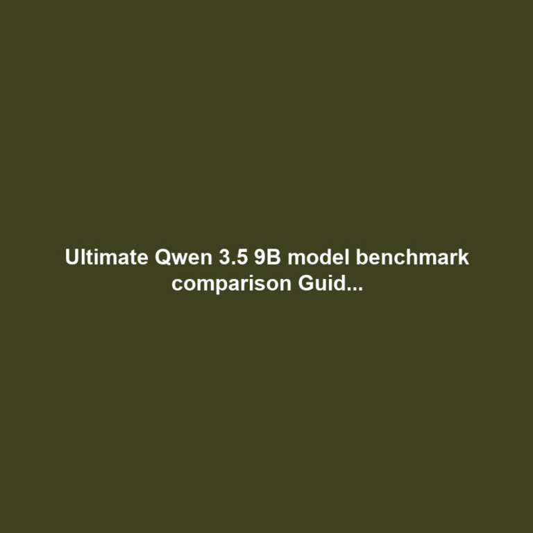 Ultimate Qwen 3.5 9B model benchmark comparison Guid...