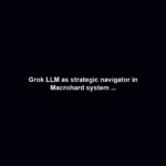 Grok LLM as strategic navigator in Macrohard system ...
