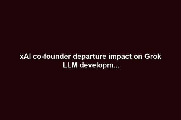 xAI co-founder departure impact on Grok LLM developm...