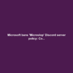 Microsoft bans 'Microslop' Discord server policy: Co...