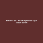 Pinco-da 24/7 dəstək: oyunçular üçün etibarlı yardım