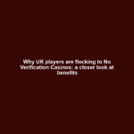 Why UK players are flocking to No Verification Casinos: a closer look at benefits