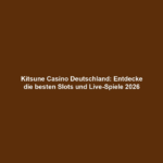 Kitsune Casino Deutschland: Entdecke die besten Slots und Live-Spiele 2026